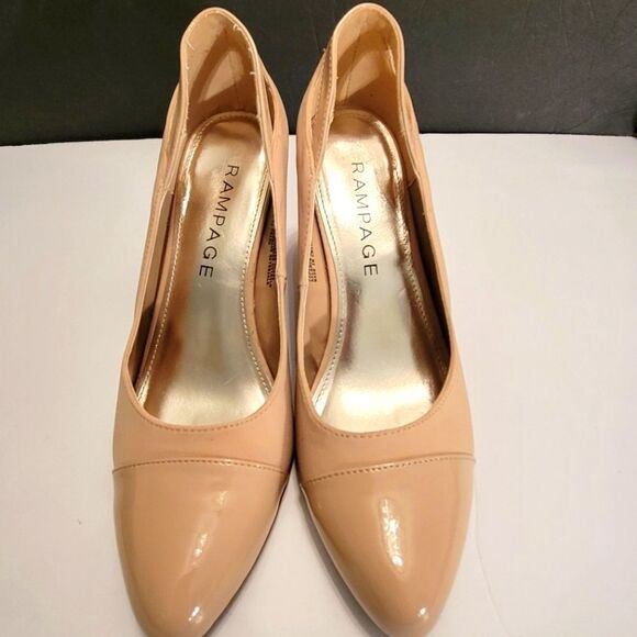 RAMPAGE  WOMEN"S LOW HEEL TAN SHOES - Picture 2 of 16